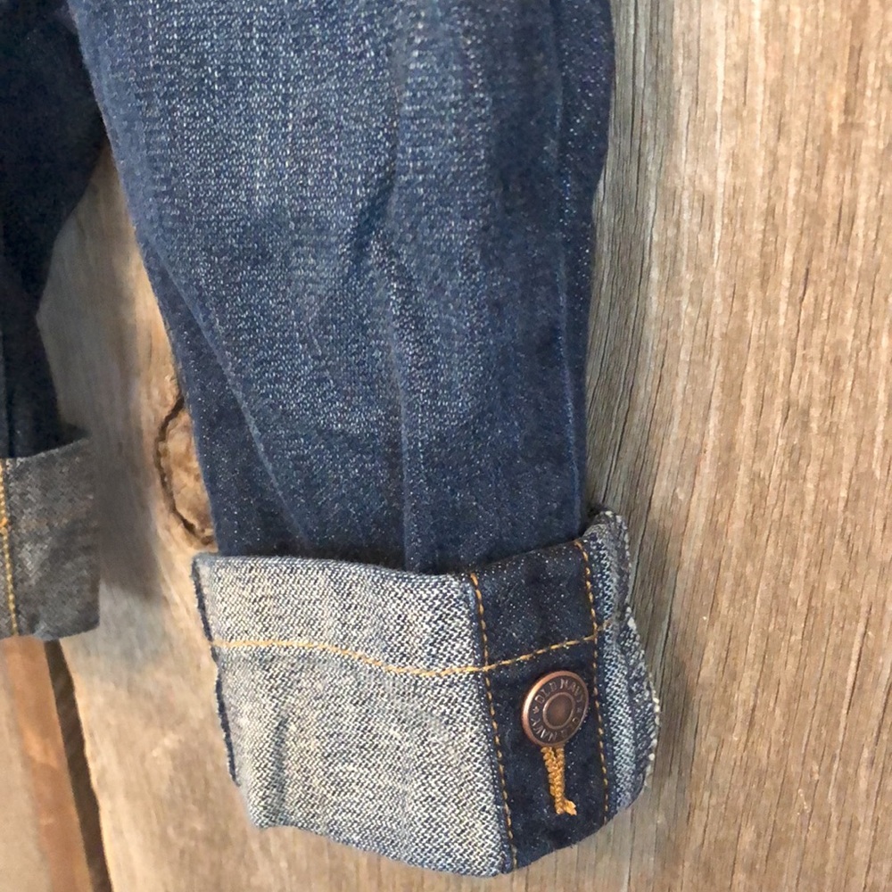 Old Navy Blue Dark Wash Jeans Convertible Crop Straight Leg 4 Pocket Size 2T - Picture 3 of 14